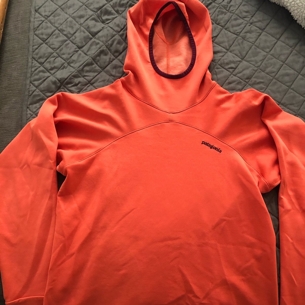 Orange Patagonia base layer-small